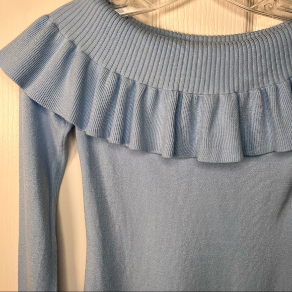 Lilly Pulitzer Siesta Off The Shoulder Sweater Ruffle Pastel Spring Color Sz XXS - Picture 4 of 12